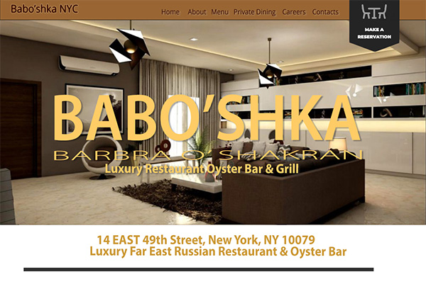 Bab’oshka Restaurant NY, NY
